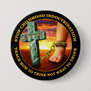 Stop Childhood Indoctrination 7.5 Cm Round Badge