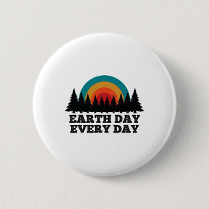 Stop Climate Change Save The Planet Earth Day  6 Cm Round Badge