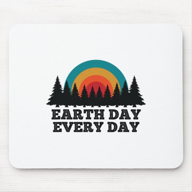 Stop Climate Change Save The Planet Earth Day  Mouse Mat (Front)