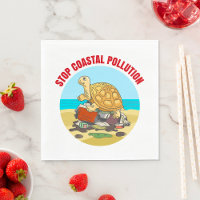 Stop Coastal Pollution Sea Turtle Environmental 