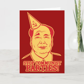 Stop Communist Parties Card