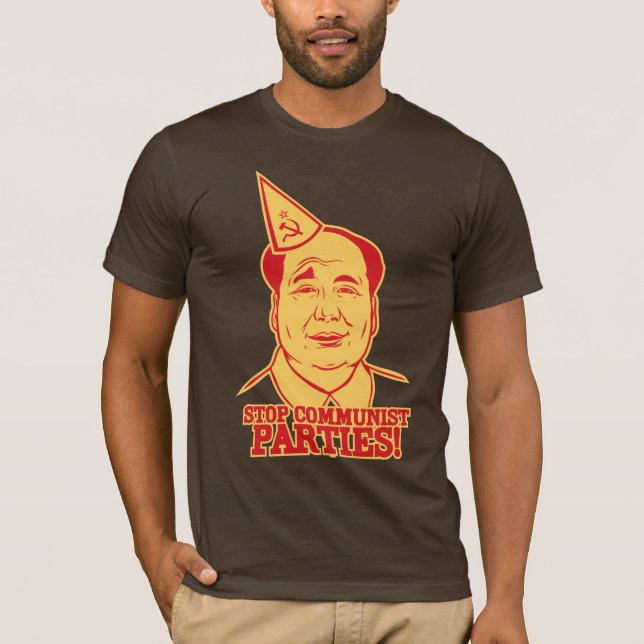 Stop Communist Parties T-Shirt (Front)