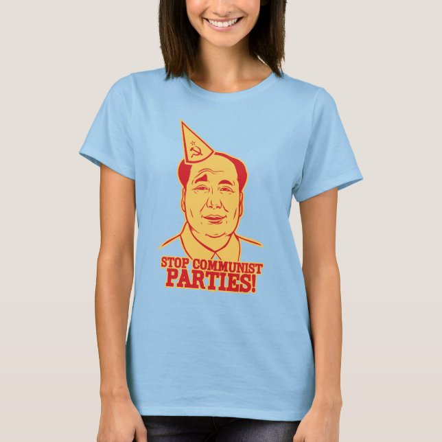 Stop Communist Parties T-Shirt (Front)