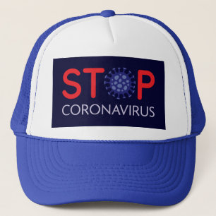 Stop coronavirus spreading campaign trucker hat