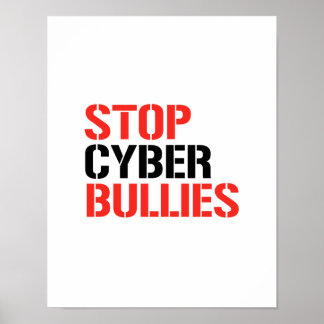 STOP CYBER BULLIES POSTER