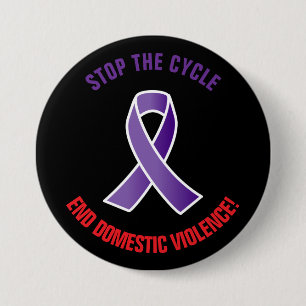 Stop Cycle Domestic Violence  Button