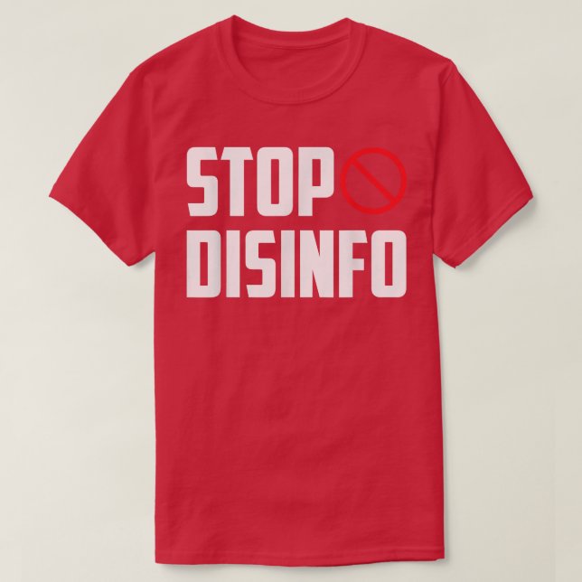 Stop Disinfo Rights Journalist Journalism Press Fr T-Shirt (Design Front)