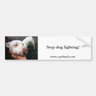 Stop dog fighting! bumper sticker