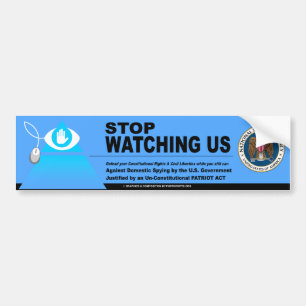 Stop Domestic Spying Bumper Sticker