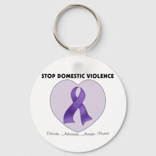 Stop Domestic Violence Key Ring