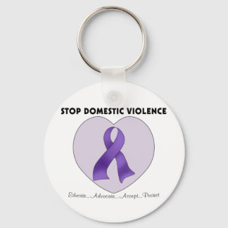 Stop Domestic Violence Key Ring