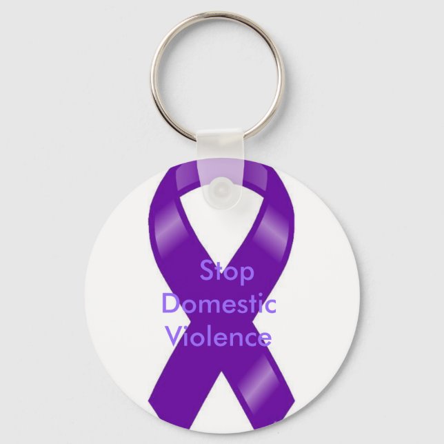 Stop Domestic Violence Key Ring (Front)