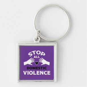 Stop Domestic Violence Key Ring