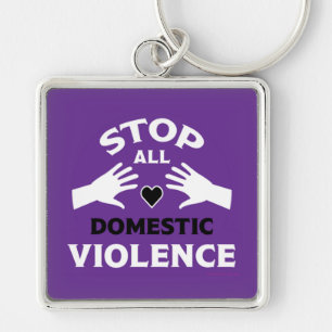 Stop Domestic Violence Key Ring
