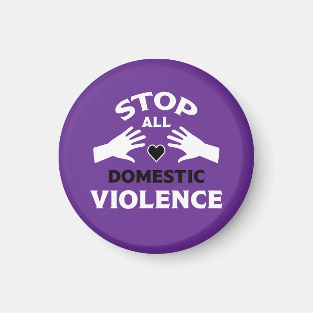 Stop Domestic Violence Magnet (Front)