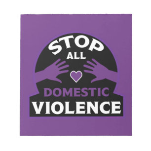 Stop Domestic Violence Notepad