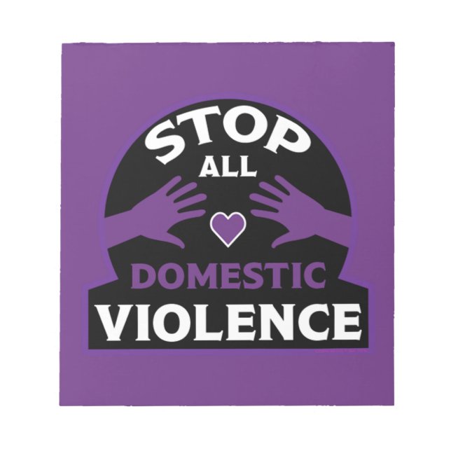 Stop Domestic Violence Notepad (Front)