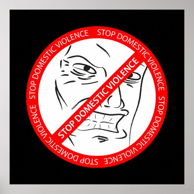 Stop domestic violence poster (Front)