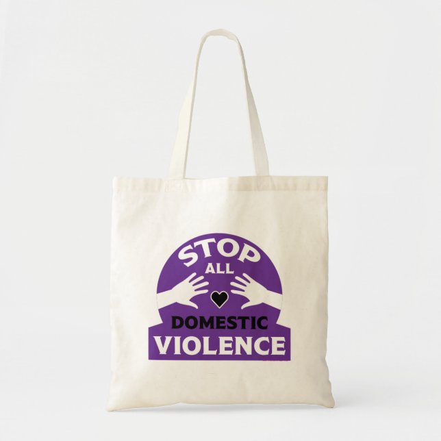 Stop Domestic Violence Tote Bag (Front)