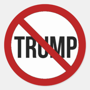 Stop Donald Trump Anti-Trump 2016 Classic Round Sticker