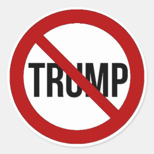 Stop Donald Trump Anti-Trump 2016 Classic Round Sticker