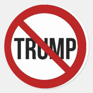 Stop Donald Trump Anti-Trump 2016 Classic Round Sticker