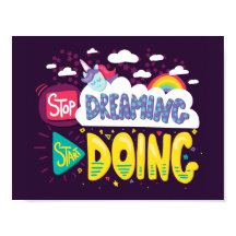 Stop Dreaming, Start Doing Dark Purple