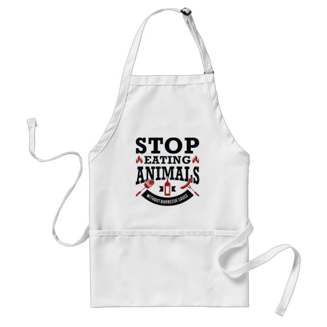 Stop Eating Animals Standard Apron (Front)
