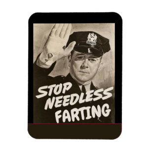 Stop Farts Magnet, edit text Magnet
