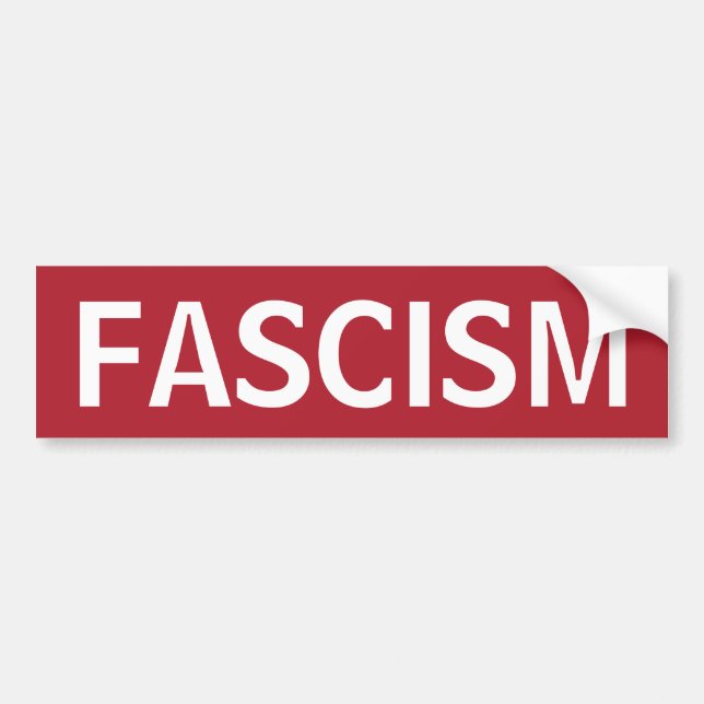 STOP FASCISM BUMPER STICKER (Front)