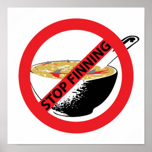 STOP FINNING SHARKS POSTER
