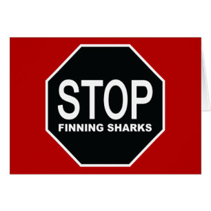 Stop Finning Sharks Sign