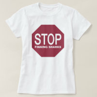 Stop Finning Sharks Sign