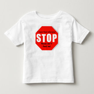 Stop Food Allergies Toddler Tshirt