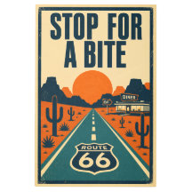 Stop For A Bite Route 66 Vintage Desert Diner