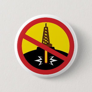 Stop Fracking 6 Cm Round Badge