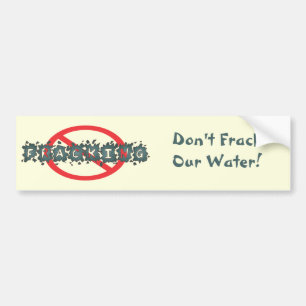 Stop Fracking Bumpersticker Bumper Sticker