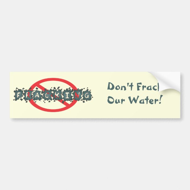 Stop Fracking Bumpersticker Bumper Sticker (Front)