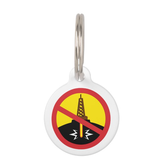 Stop Fracking Pet Tag (Front)