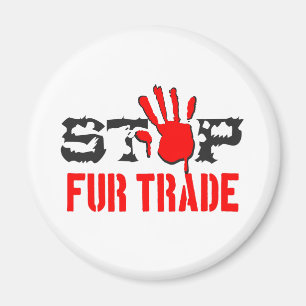 Stop Fur Trade Magnet