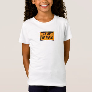 Stop Fur Trade Sign orange T-Shirt