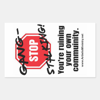 STOP GANG-STAKLING STICKER