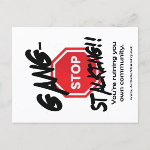 stop gang-stalking postcard