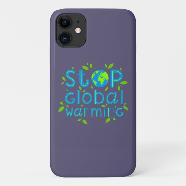 Stop Global Warming Case-Mate iPhone Case (Back)