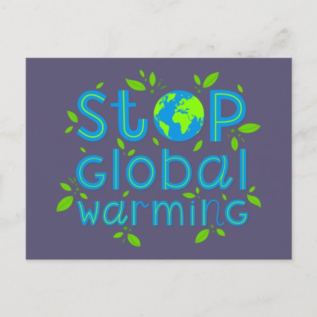 Stop Global Warming Postcard (Front)