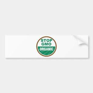 Stop GMO Organic Bumper Sticker