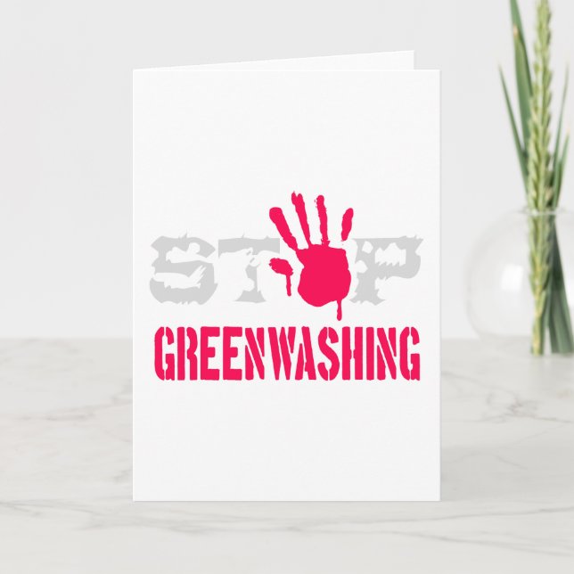Stop Greenwashing Card (Front)
