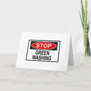 Stop Greenwashing Sign (1) Card