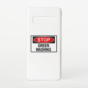 Stop Greenwashing Sign (1) Samsung Galaxy Case