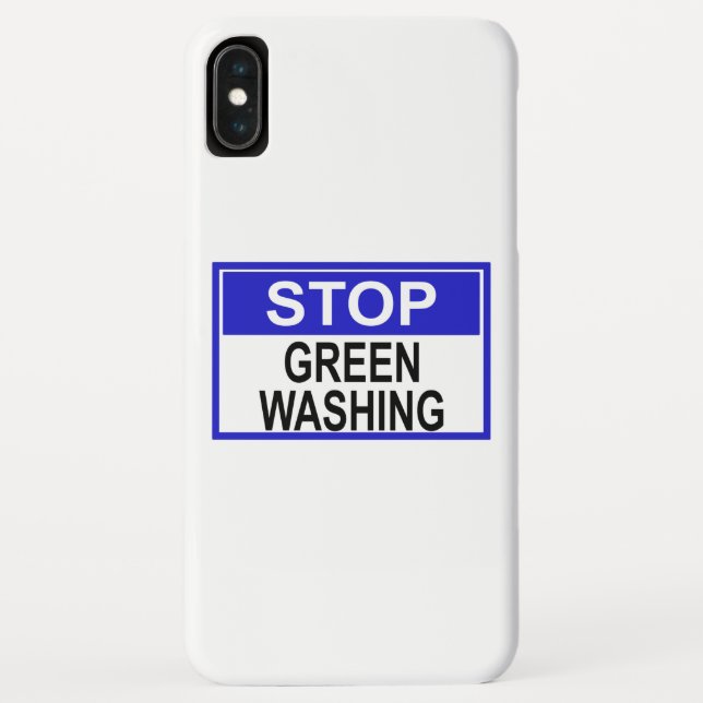 Stop Greenwashing Sign Case-Mate iPhone Case (Back)